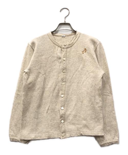 45R（フォーティファイブ・アール）45R (フォーティファイブ・アール) ゴート刺繍カーディガン ベージュ サイズ:★★の古着・服飾アイテム