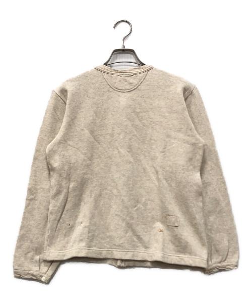 45R（フォーティファイブ・アール）45R (フォーティファイブ・アール) ゴート刺繍カーディガン ベージュ サイズ:★★の古着・服飾アイテム