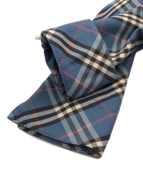 BURBERRY BLUE LABEL（バーバリー ブルー レーベル）BURBERRY BLUE LABEL (バーバリー ブルー レーベル) チェックシャツワンピース スカイブルー サイズ:36の古着・服飾アイテム