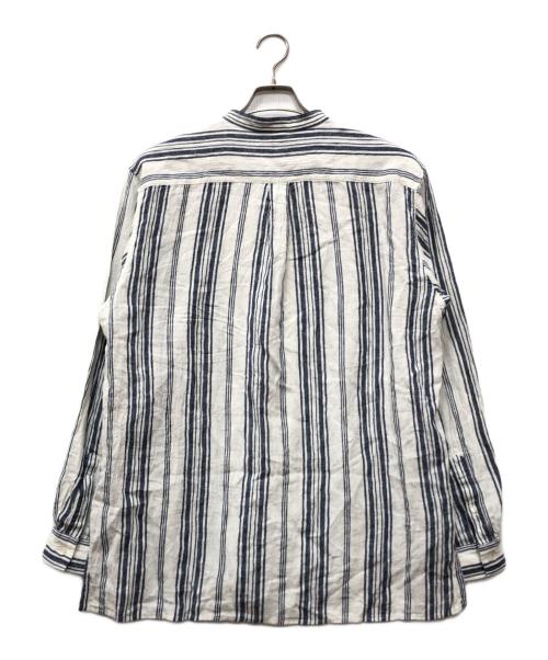 nestrobe confect（ネストローブ コンフェクト）nestrobe confect (ネストローブ コンフェクト) リネンバンドカラーシャツ ホワイト サイズ:4の古着・服飾アイテム