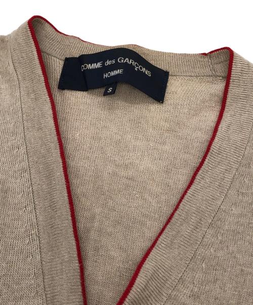 COMME des GARCONS HOMME（コムデギャルソン オム）COMME des GARCONS HOMME (コムデギャルソン オム) リネンカーディガン ベージュ サイズ:Sの古着・服飾アイテム