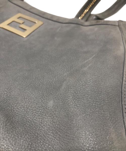 FENDI（フェンディ）FENDI (フェンディ) FFロゴプレートトートバッグ グレー サイズ:下記参照の古着・服飾アイテム