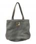 FENDI（フェンディ）の古着「FFロゴプレートトートバッグ」｜グレー
