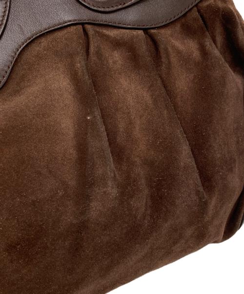 Salvatore Ferragamo（サルヴァトーレ フェラガモ）Salvatore Ferragamo (サルヴァトーレ フェラガモ) マリッサスウェードレザーコンビバッグ ブラウン サイズ:下記参照の古着・服飾アイテム