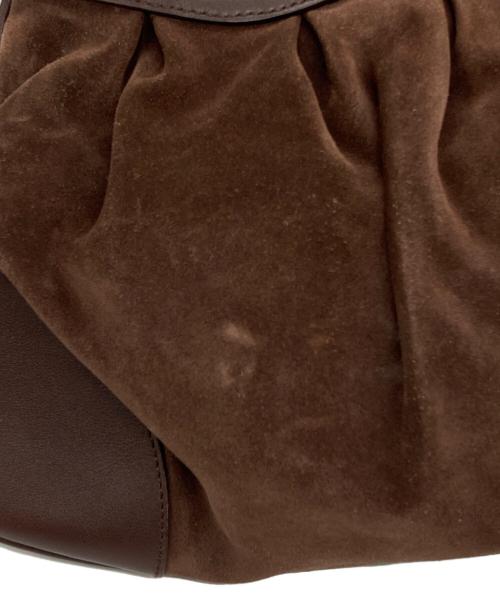 Salvatore Ferragamo（サルヴァトーレ フェラガモ）Salvatore Ferragamo (サルヴァトーレ フェラガモ) マリッサスウェードレザーコンビバッグ ブラウン サイズ:下記参照の古着・服飾アイテム