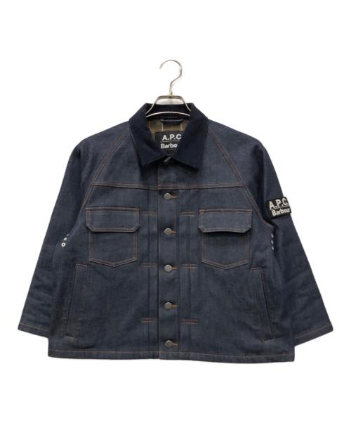 A.P.C.（アーペーセー）A.P.C. (アーペーセー) Barbour (バブアー) SPEY デニムジャケット インディゴ サイズ:XSの古着・服飾アイテム