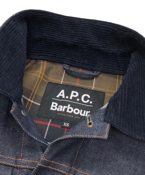 A.P.C.（アーペーセー）A.P.C. (アーペーセー) Barbour (バブアー) SPEY デニムジャケット インディゴ サイズ:XSの古着・服飾アイテム