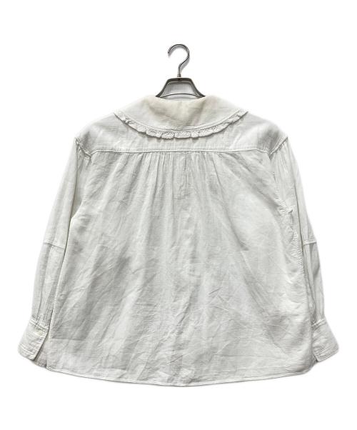 THE SHINZONE（ザ シンゾーン）THE SHINZONE (ザ シンゾーン) ORGANIC COTTON GAUZE BLOUSE ホワイト サイズ:FOの古着・服飾アイテム