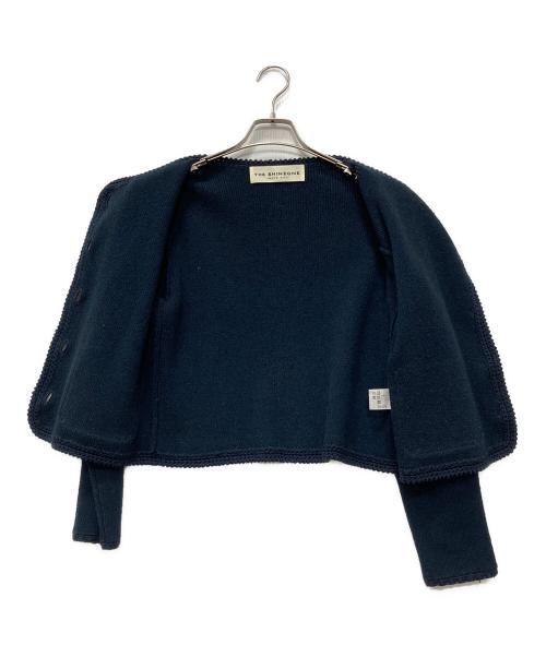 THE SHINZONE（ザ シンゾーン）THE SHINZONE (ザ シンゾーン) ブークレ ニット ジャケット ネイビー サイズ:FOの古着・服飾アイテム