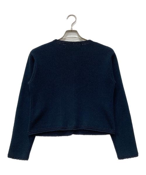 THE SHINZONE（ザ シンゾーン）THE SHINZONE (ザ シンゾーン) ブークレ ニット ジャケット ネイビー サイズ:FOの古着・服飾アイテム