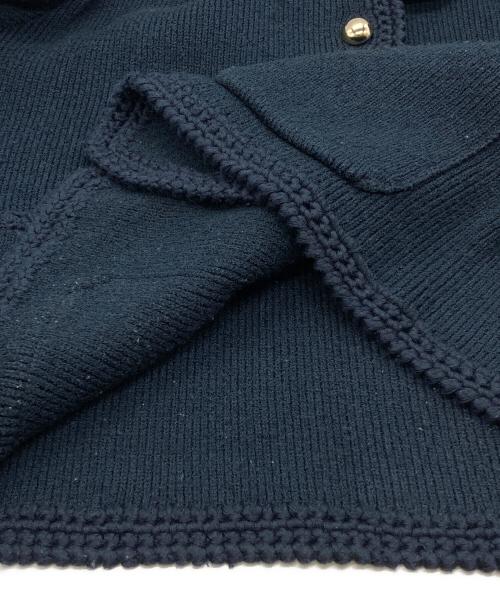 THE SHINZONE（ザ シンゾーン）THE SHINZONE (ザ シンゾーン) ブークレ ニット ジャケット ネイビー サイズ:FOの古着・服飾アイテム
