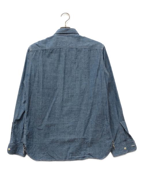 RRL（ダブルアールエル）RRL (ダブルアールエル) シャンブレーワークシャツ ブルー サイズ:Sの古着・服飾アイテム
