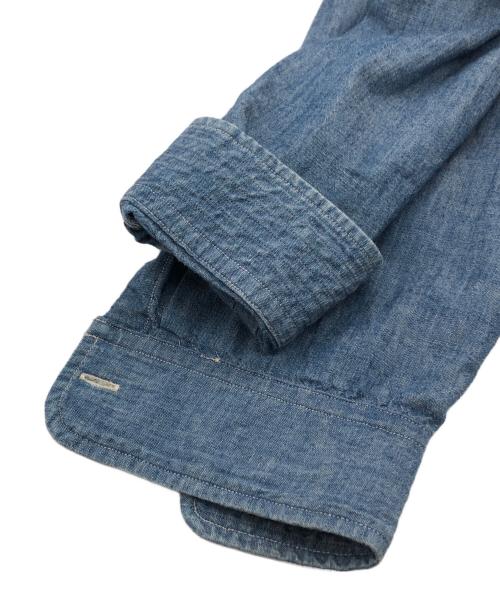 RRL（ダブルアールエル）RRL (ダブルアールエル) シャンブレーワークシャツ ブルー サイズ:Sの古着・服飾アイテム