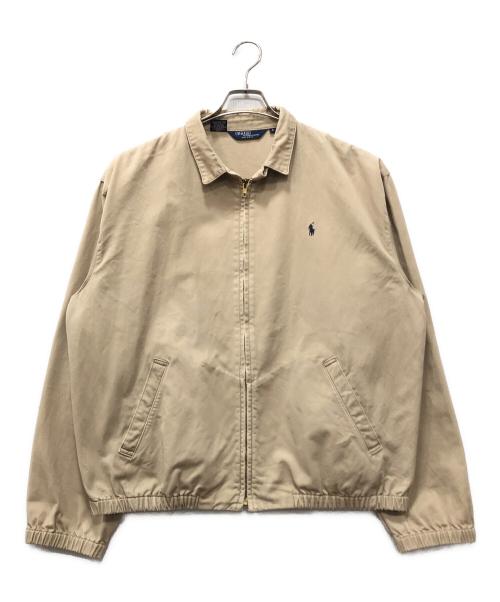POLO RALPH LAUREN（ポロ・ラルフローレン）POLO RALPH LAUREN (ポロ・ラルフローレン) 三角タグ スイングトップ ベージュ サイズ:Lの古着・服飾アイテム