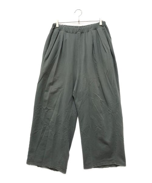 ANCELLM（アンセルム）ANCELLM (アンセルム) タックスウェットパンツ グリーン サイズ:2の古着・服飾アイテム
