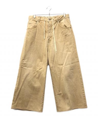 中古・古着通販】INSCRIRE (アンスクリア) USED WIDE DENIM ベージュ