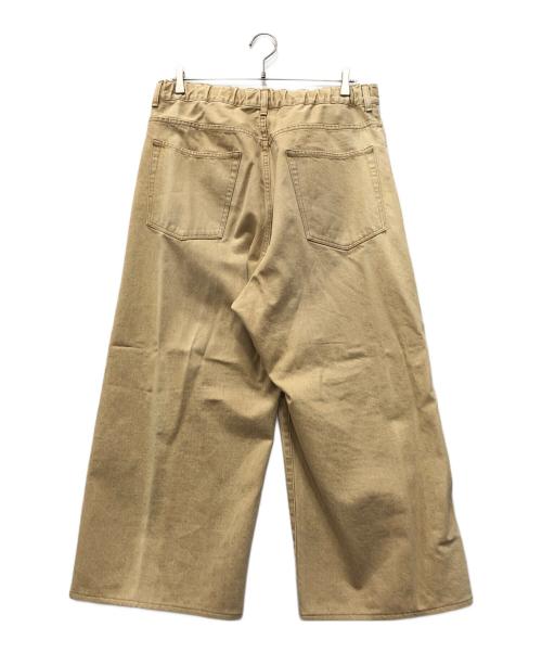 INSCRIRE（アンスクリア）INSCRIRE (アンスクリア) USED WIDE DENIM ベージュ サイズ:35の古着・服飾アイテム