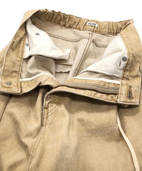 INSCRIRE（アンスクリア）INSCRIRE (アンスクリア) USED WIDE DENIM ベージュ サイズ:35の古着・服飾アイテム