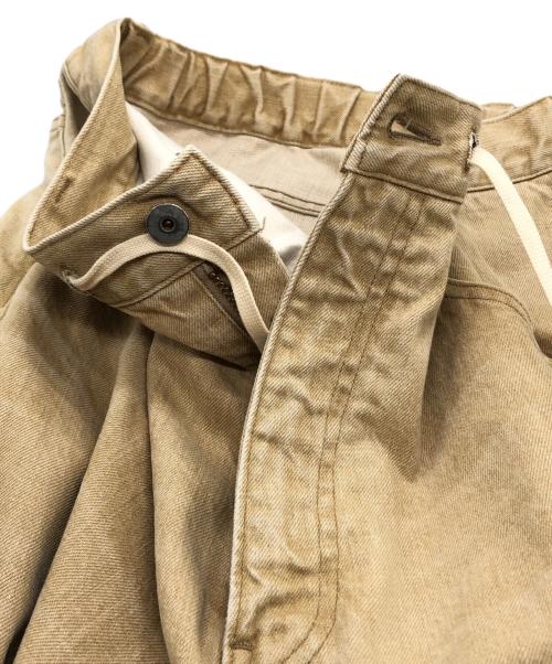 INSCRIRE（アンスクリア）INSCRIRE (アンスクリア) USED WIDE DENIM ベージュ サイズ:35の古着・服飾アイテム