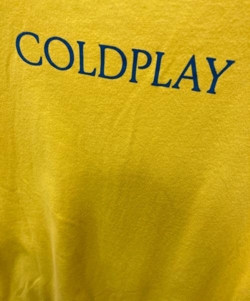 COLDPLAY（コールドプレイ）COLDPLAY (コールドプレイ) プリントTシャツ イエロー サイズ:Ⅿの古着・服飾アイテム