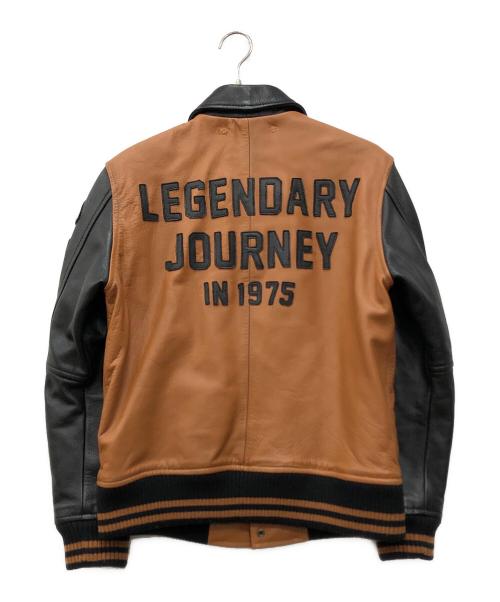 AVIREX（アヴィレックス）AVIREX (アヴィレックス) 66スタジアムレザージャケット ブラウン サイズ:Mの古着・服飾アイテム