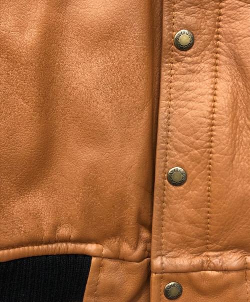 AVIREX（アヴィレックス）AVIREX (アヴィレックス) 66スタジアムレザージャケット ブラウン サイズ:Mの古着・服飾アイテム