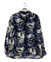 WACKO MARIA（ワコマリア）の古着「56 TATTOO STUDIO  HAWAIIAN SHIRT L/S」｜ネイビー
