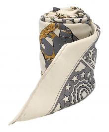 HERMES（エルメス）の古着「カレ90 シルクスカーフ "古き良きアメリカ EARLY AMERICA"」｜ホワイト