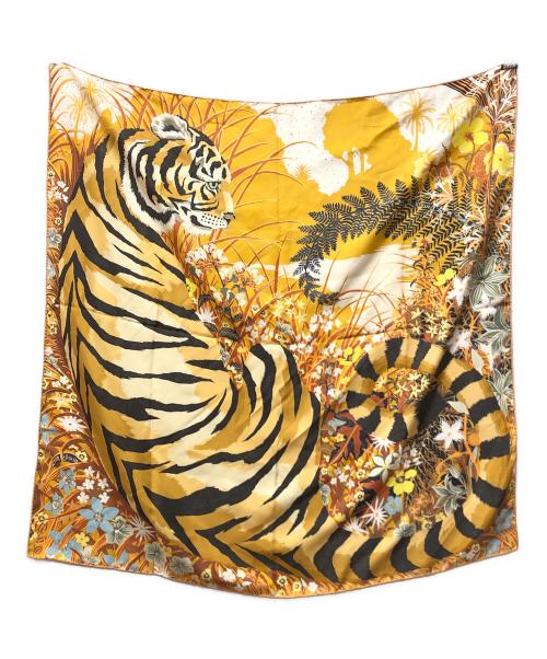 HERMES（エルメス）HERMES (エルメス) カレ90 シルクスカーフ ”TYGER TYGER  タイガータイガー 