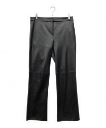 'S Max Mara（エスマックスマーラ）の古着「エコレザーパンツ」｜ブラック