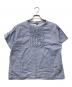 45R（フォーティファイブ・アール）の古着「ヒッコリーフリルTシャツ」｜ブルー