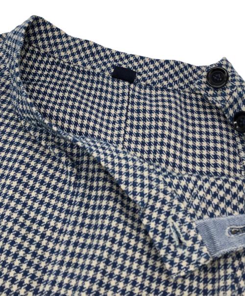 45R（フォーティファイブ・アール）45R (フォーティファイブ・アール) 藍インドネルチェックAドレス ブルー サイズ:下記参照の古着・服飾アイテム