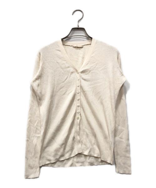 Plage（プラージュ）Plage (プラージュ) floche rib カーディガン ホワイト サイズ:下記参照の古着・服飾アイテム