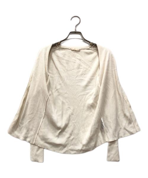 Plage（プラージュ）Plage (プラージュ) floche rib カーディガン ホワイト サイズ:下記参照の古着・服飾アイテム