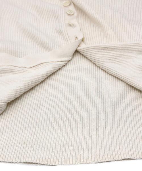 Plage（プラージュ）Plage (プラージュ) floche rib カーディガン ホワイト サイズ:下記参照の古着・服飾アイテム