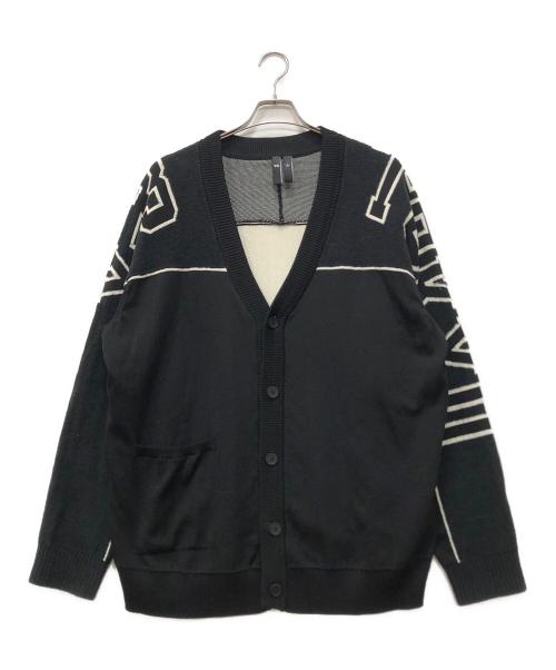 Y-3（ワイスリー）Y-3 (ワイスリー) GFX KNIT CARDIGAN ブラック サイズ:Sの古着・服飾アイテム