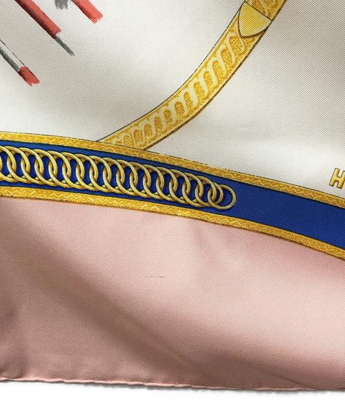 HERMES（エルメス）HERMES (エルメス) カレ90 シルクスカーフ ピンク サイズ:下記参照の古着・服飾アイテム