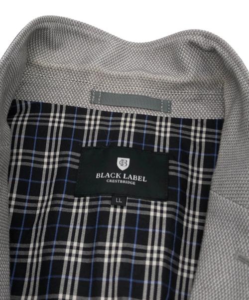 BLACK LABEL CRESTBRIDGE（ブラックレーベル クレストブリッジ）BLACK LABEL CRESTBRIDGE (ブラックレーベル クレストブリッジ) テーラードジャケット グレー サイズ:LLの古着・服飾アイテム