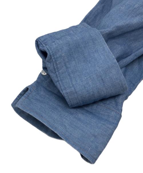 MADISON BLUE（マディソンブルー）MADISON BLUE (マディソンブルー) コットンリネンシャツ ブルー サイズ:01の古着・服飾アイテム