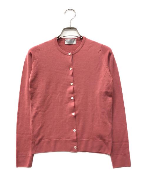 JOHN SMEDLEY（ジョンスメドレー）JOHN SMEDLEY (ジョンスメドレー) ウールカーディガン ピンク サイズ:Sの古着・服飾アイテム