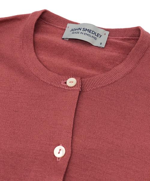 JOHN SMEDLEY（ジョンスメドレー）JOHN SMEDLEY (ジョンスメドレー) ウールカーディガン ピンク サイズ:Sの古着・服飾アイテム