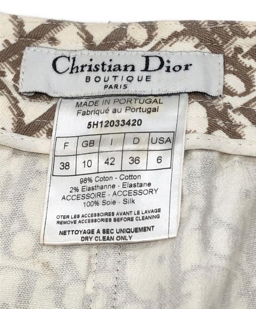Christian Dior（クリスチャン ディオール）Christian Dior (クリスチャン ディオール) トロッター柄スカート ベージュ サイズ:38の古着・服飾アイテム