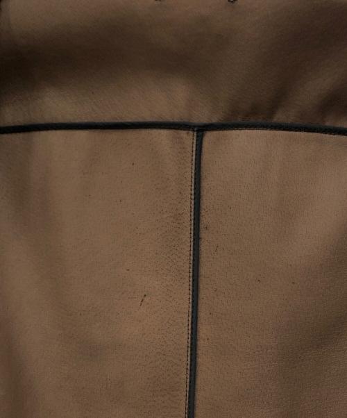 GAULTIER HOMME objet（ゴルチエオムオブジェ）GAULTIER HOMME objet (ゴルチエオムオブジェ) 編み込みレザージャケット ブラック サイズ:48の古着・服飾アイテム
