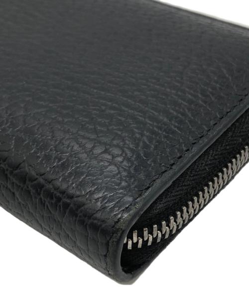 Maison Margiela（メゾンマルジェラ）Maison Margiela (メゾンマルジェラ) ラウンドファスナーロングウォレット ブラック サイズ:下記参照の古着・服飾アイテム