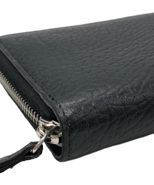 Maison Margiela（メゾンマルジェラ）Maison Margiela (メゾンマルジェラ) ラウンドファスナーロングウォレット ブラック サイズ:下記参照の古着・服飾アイテム