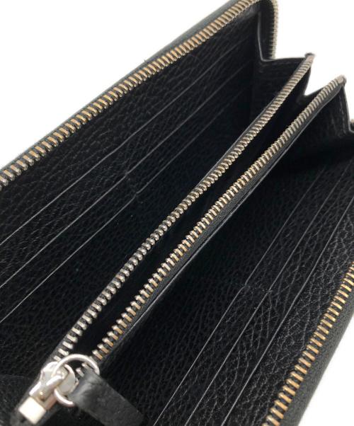 Maison Margiela（メゾンマルジェラ）Maison Margiela (メゾンマルジェラ) ラウンドファスナーロングウォレット ブラック サイズ:下記参照の古着・服飾アイテム