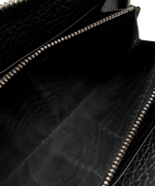 Maison Margiela（メゾンマルジェラ）Maison Margiela (メゾンマルジェラ) ラウンドファスナーロングウォレット ブラック サイズ:下記参照の古着・服飾アイテム