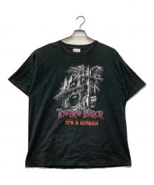 DISNEY（ディズニー）の古着「TOWER OF TERROR プリントTシャツ」｜ブラック