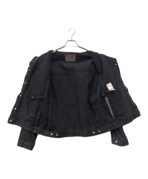 agnes b homme（アニエスベーオム）agnes b homme (アニエスベーオム) デニムジャケット ブラックの古着・服飾アイテム