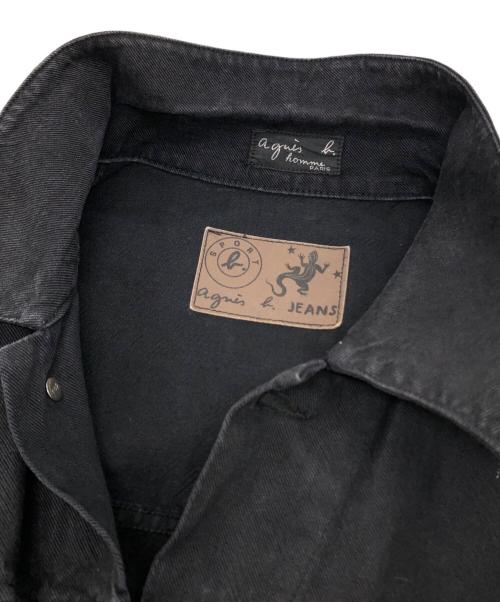 agnes b homme（アニエスベーオム）agnes b homme (アニエスベーオム) デニムジャケット ブラックの古着・服飾アイテム